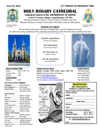 Holy Rosary Bulletin 2024-06-23