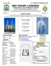 Holy Rosary Bulletin 2024-06-09