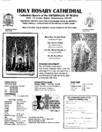 Holy Rosary Bulletin 2018-03-25