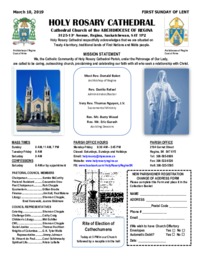 Holy Rosary Bulletin 3-10-2019