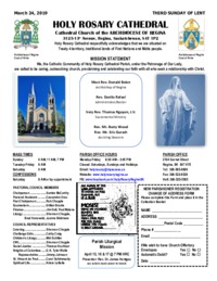 Holy Rosary Bulletin 3-24-2019