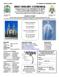Holy Rosary Bulletin 3-3-2019