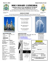 Holy Rosary Bulletin 2023-03-05