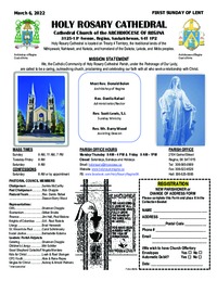 Holy Rosary Bulletin 03-06-2022