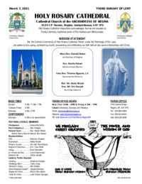 Holy Rosary Bulletin 03-07-2021
