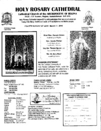 Holy Rosary Bulletin 2018-03-11