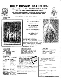 Holy Rosary Bulletin 2018-03-18