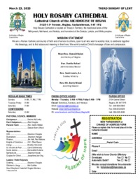 Holy Rosary Bulletin 2025-03-23