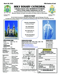 Holy Rosary Bulletin 2023-03-26