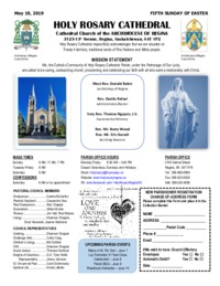 Holy Rosary Bulletin 5-19-2019