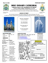 Holy Rosary Bulletin 2024-05-19