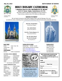 Holy Rosary Bulletin 5-26-2019