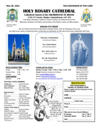Holy Rosary Bulletin 05-29-2022