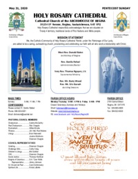Holy Rosary Bulletin 5-31-2020