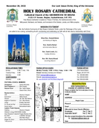 Holy Rosary Bulletin 11-20-2022
