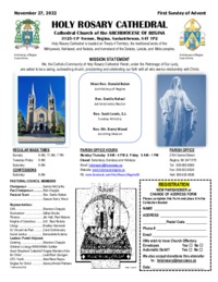 Holy Rosary Bulletin 2022-11-27