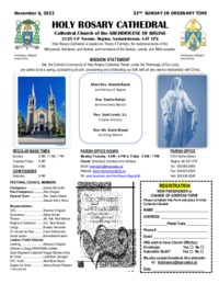 Holy Rosary Bulletin 11-06-22