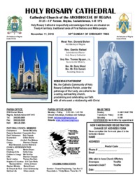 Holy Rosary Bulletin 11-11-2018