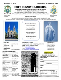 Holy Rosary Bulletin 11-14-2021