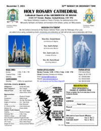 Holy Rosary Bulletin 11-07-2021