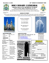 Holy Rosary Bulletin 2024-11-17