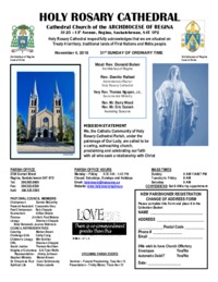 Holy Rosary Bulletin 11-04-2018
