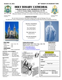 Holy Rosary Bulletin 10-10-2021