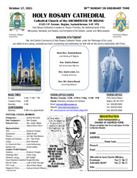 Holy Rosary Bulletin 10-17-2021
