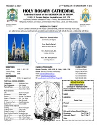 Holy Rosary Bulletin 10-03-2021