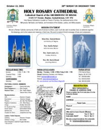 Holy Rosary Bulletin 2024-10-13