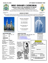 Holy Rosary Bulletin 2024-10-20