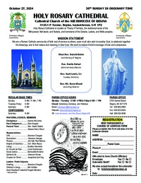 Holy Rosary Bulletin 2024-10-27