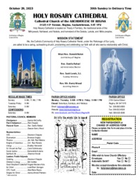 Holy Rosary Bulletin 2023-10-29