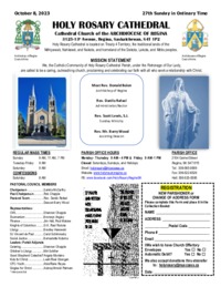 Holy Rosary Bulletin 2023-10-08