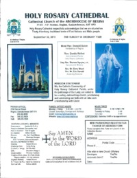 Holy Rosary Bulletin 2018-09-30