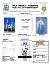 Holy Rosaty Bulletin 2024-09-29