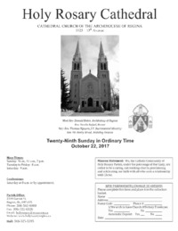 Holy Rosary Bulletin 2017-10-22